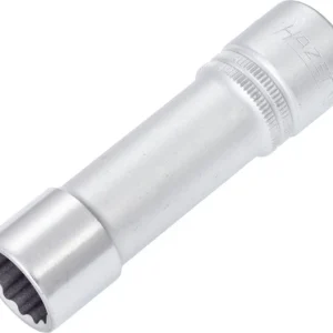 Douille Hazet Bi-Hex carré creux 125 mm (1/2 pouce) 16 mm type long avec moletage 900TZ-16 obtenir à bas prix