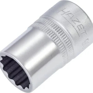 Douille Hazet double hexagonale carré creux 125 mm (1/2") profil de traction extérieur double hexagonal 19/32&...