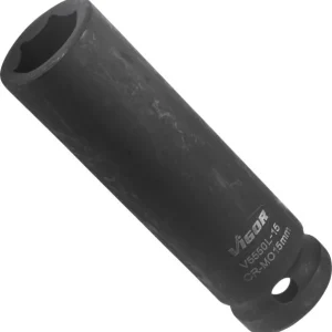 Douille pour boulonneuse VIGOR longue carrée creuse 125 mm (1/2 pouce) profil à six pans extérieurs 15 mm V5550L-15 magasi...