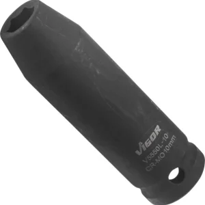 Douille pour boulonneuse VIGOR longue carrée creuse 125 mm (1/2 pouce) profil à six pans extérieurs 10 mm V5550L-10 choisi...