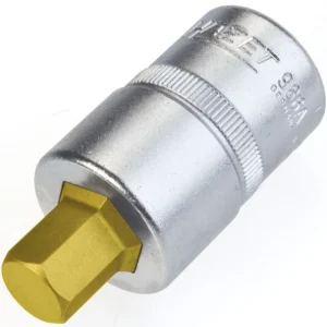 Douille de tournevis Hazet carré creux 125 mm (1/2") profil de douille hexagonale 7/16" 986A-7/16 comman...