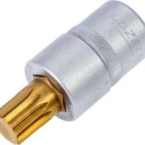Douille tournevis Hazet carré creux 125 mm profil multident interne XZN M14 version courte avec moletage 990-14 prendre à...