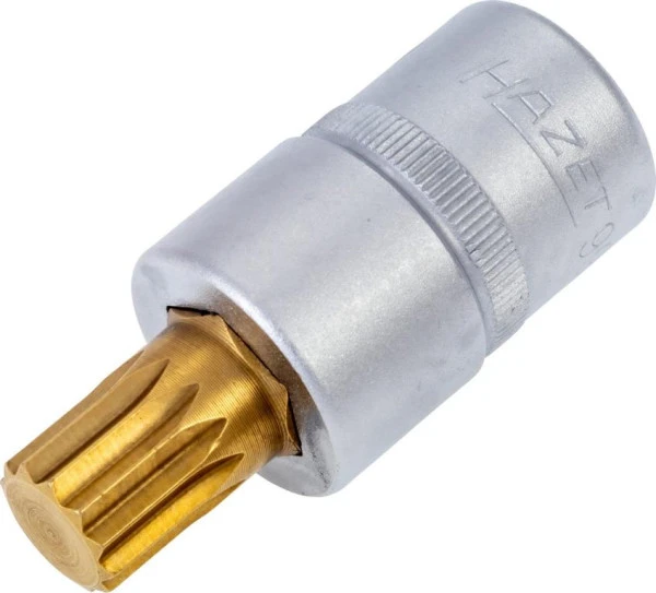 Douille tournevis Hazet carré creux 125 mm profil multident interne XZN M14 version courte avec moletage 990-14 prendre à...