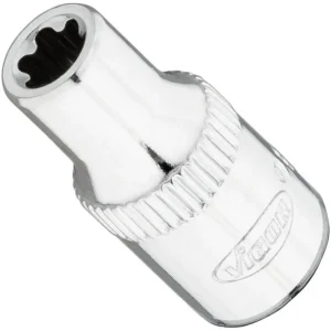 Insert de clé à douille VIGOR T-Plus carré 63 mm (1/4 pouce) profil E+ E6+ V7920-EP6 se fournir à bas prix