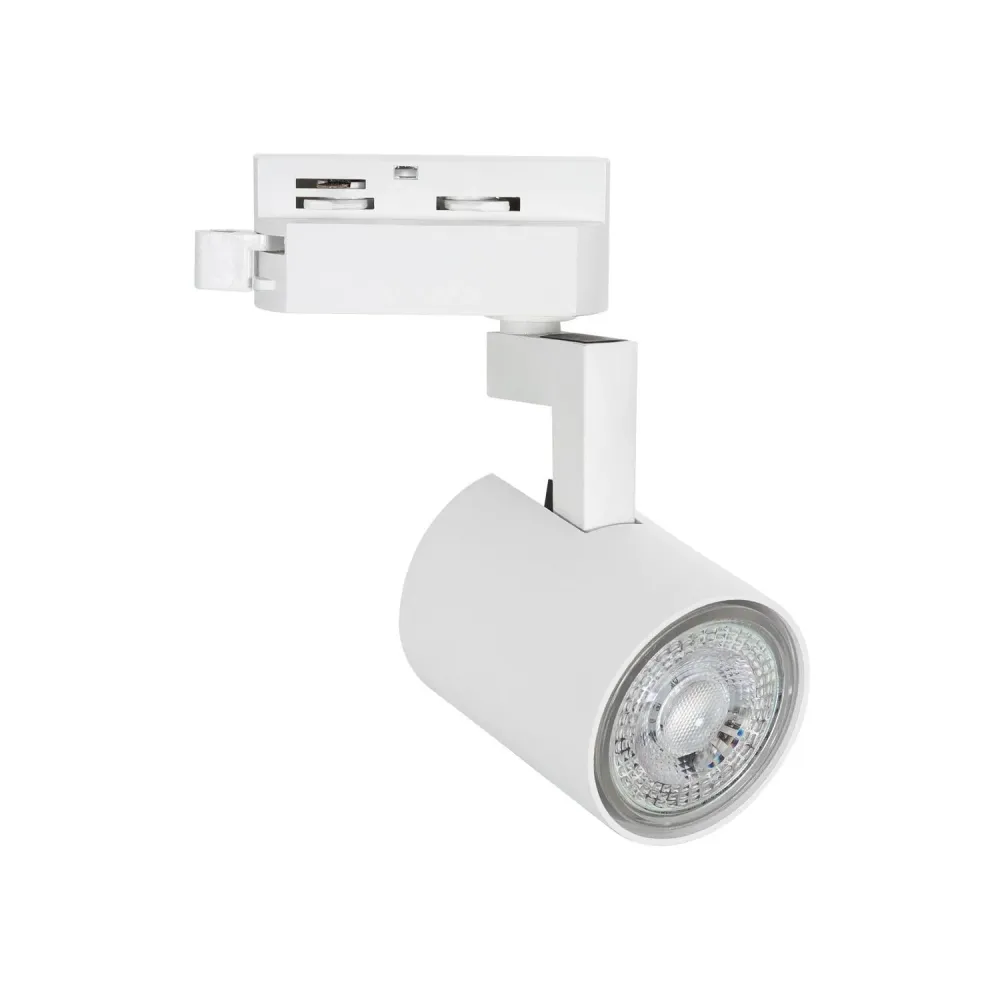 Projecteur à douille GU10 monophasé Jiuk monté sur rail