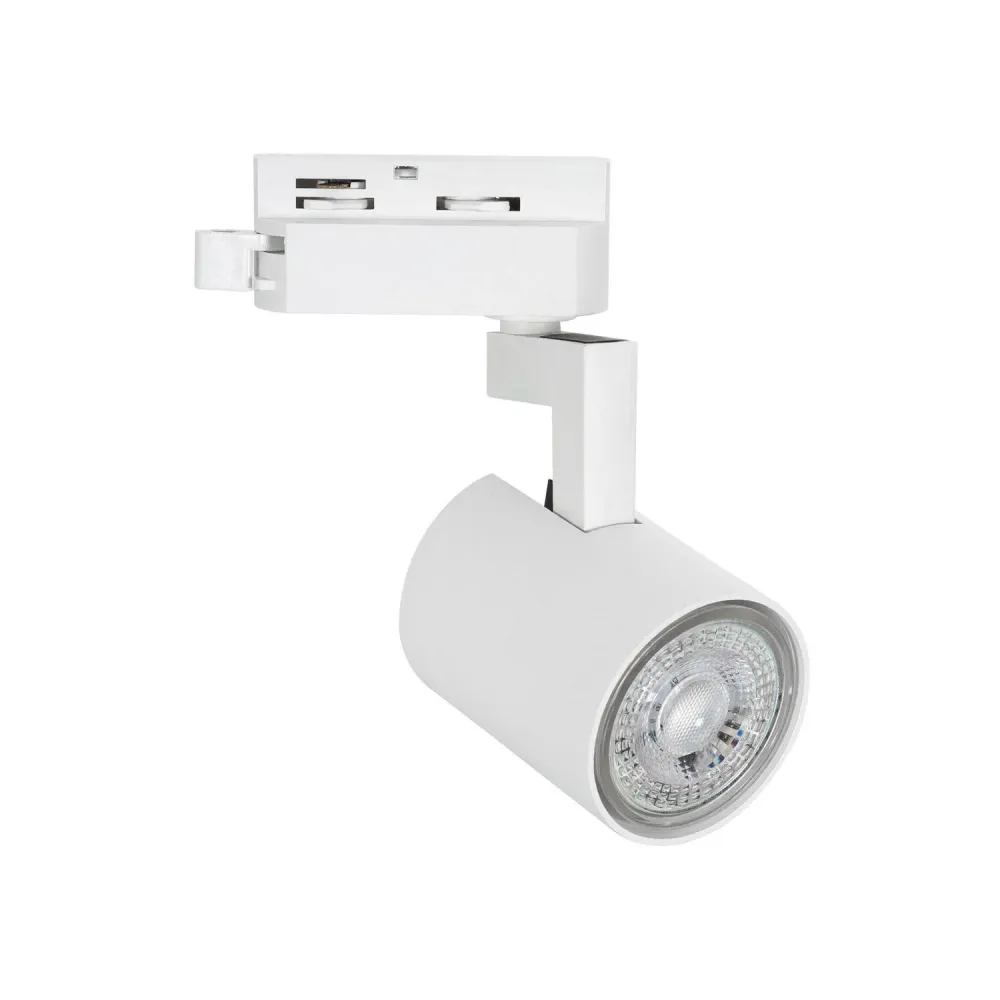 Projecteur à douille GU10 monophasé Jiuk monté sur rail