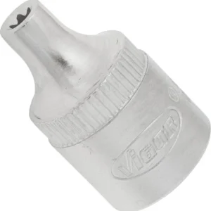 VIGOR Insert de clé à douille TORX carré creux 10 mm (3/8") profil TORX externe E4 lot de 10 V2724 prendre à bas...