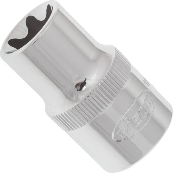 VIGOR Insert pour clé à douille TORX carré creux 125 mm (1/2 pouce) profil TORX externe E16 V2734 acquérir à bas prix