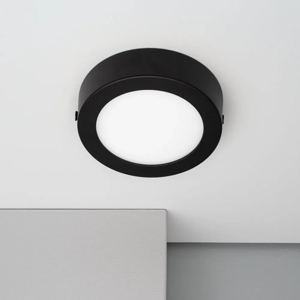 Luminaire en aluminium rond 6W LED Ø110mm, CCT ajustable, Galán SwitchDimm (Certifié CE)