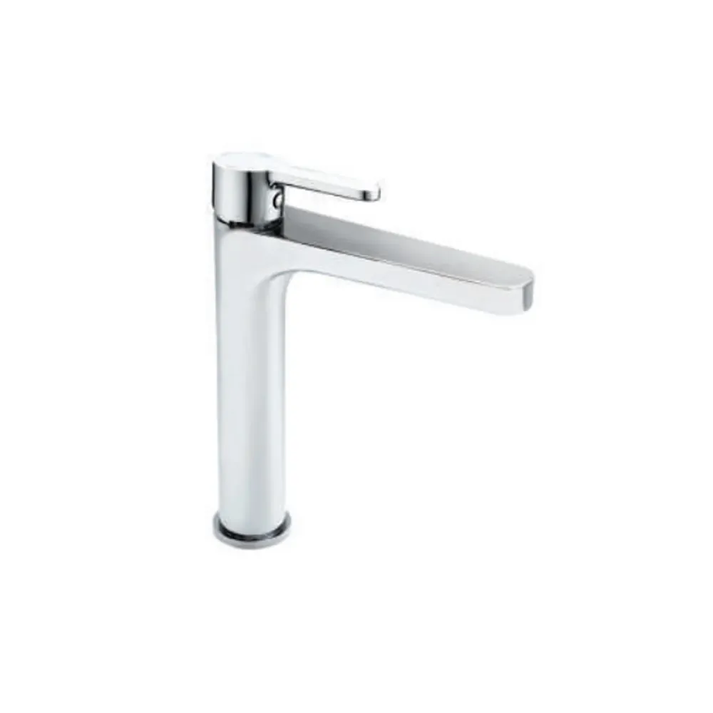 Miscelateur monocommande lavabo haut RubiFlux série Lume - Acier chromé | Dimmable | Haute luminosité