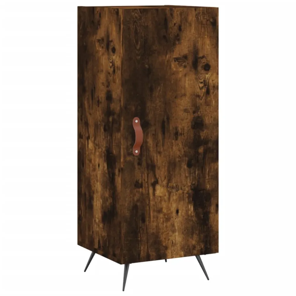 Buffet bahut commode armoire meuble de rangement organisateur cuisine salle de séjour salon 34,5 x 34 x 90 cm bois d'ingén...