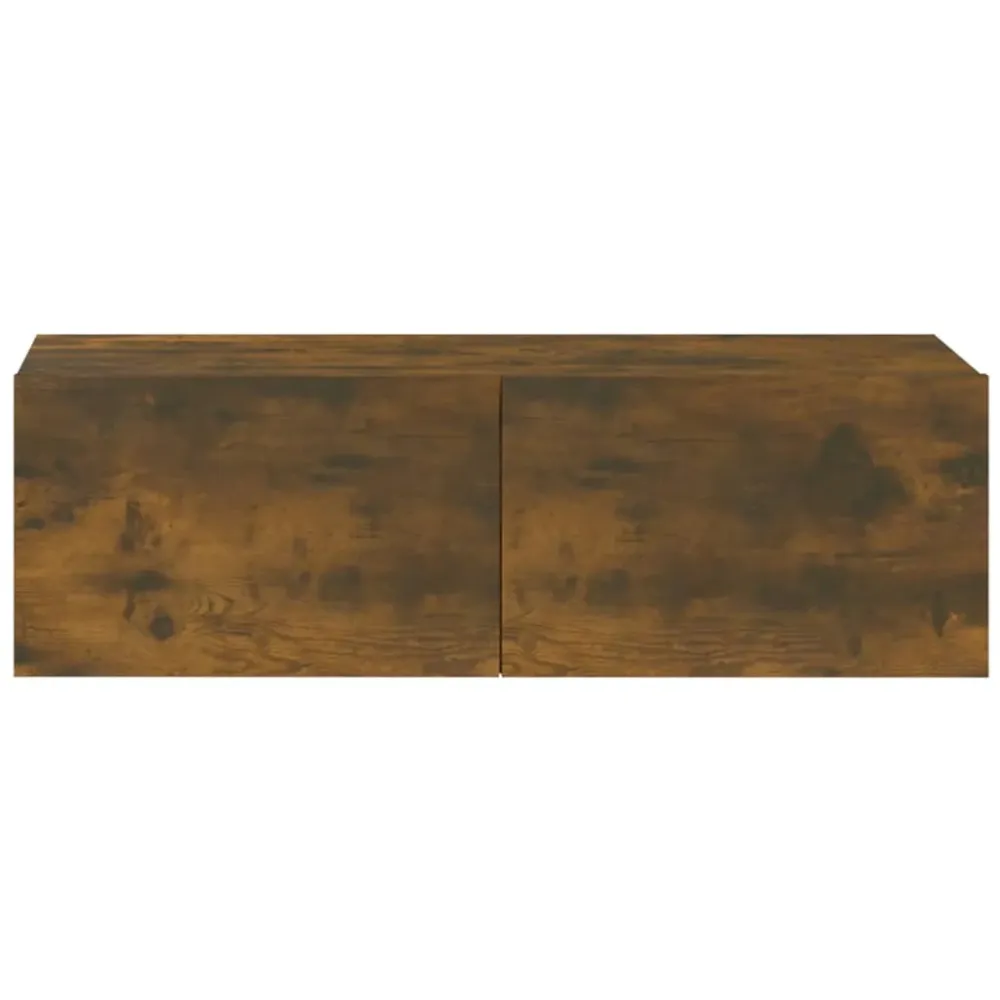 Mitigeur mural Ensemble de meubles armoire buffet TV télévision salon chambre séjour 3 pièces chêne fumé bois d'ingénierie...