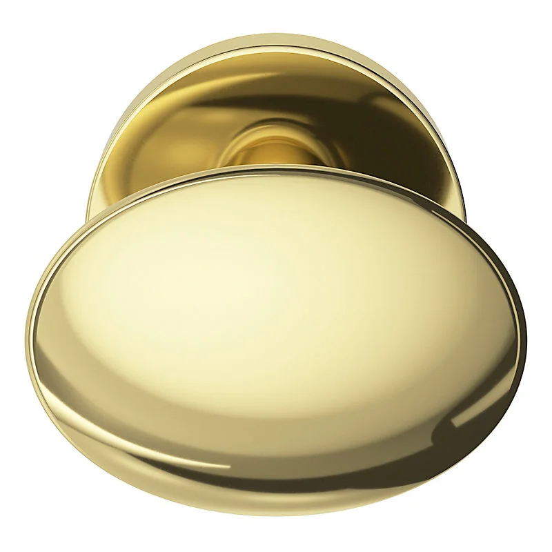 Bouton de porte duo ovale GoodHome or Ø. 65mm x l.45 x H. 66mm