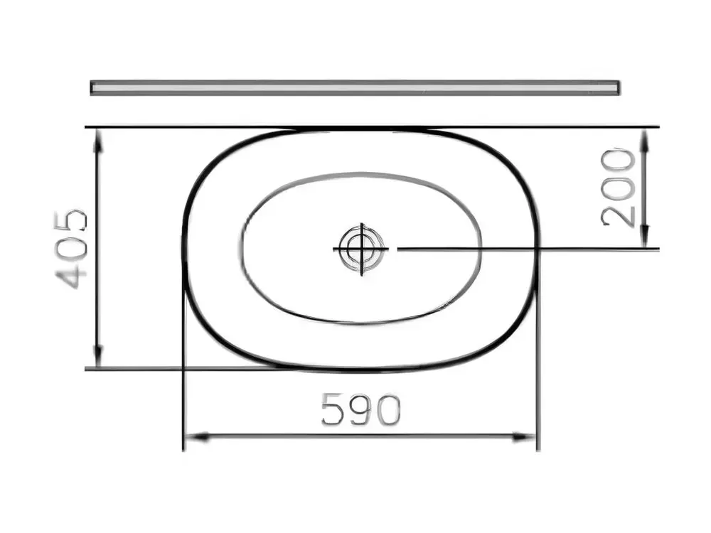 Lavabo duo vasque à poser VITRA Outline, ovale - vison mat | Haut de gamme