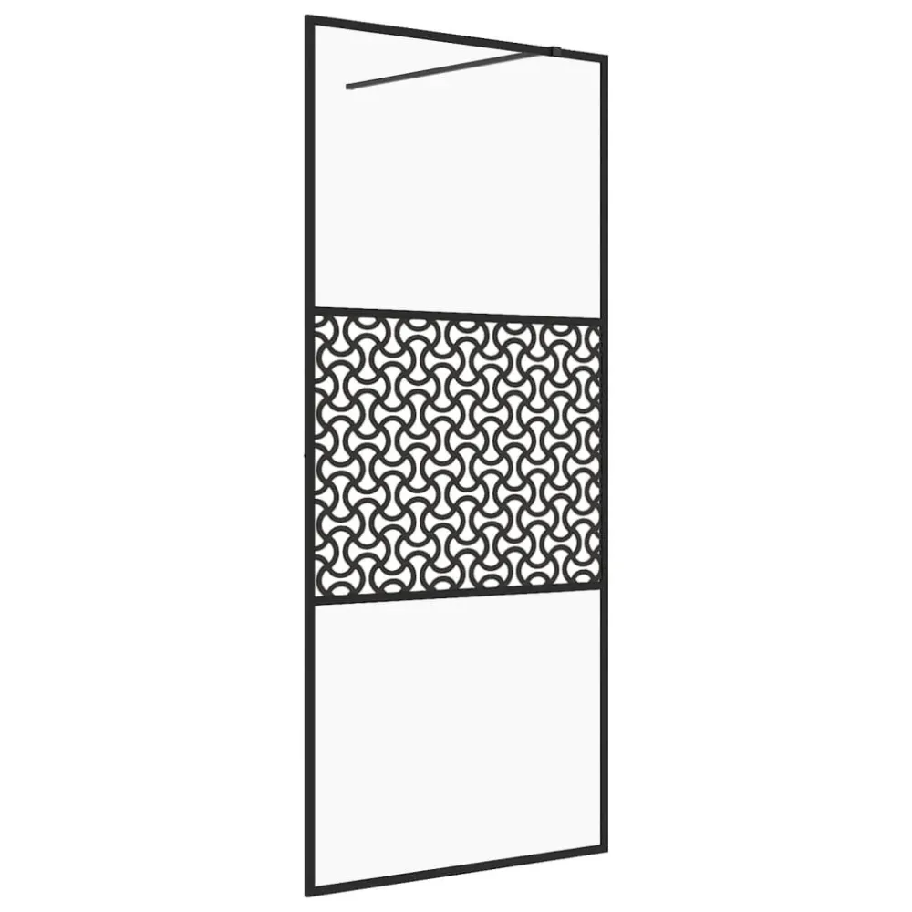 Paroi de douche avec verre cloison de baignoire accessoire de salle de bain cloison de douche maison intérieur ESG 100x195...