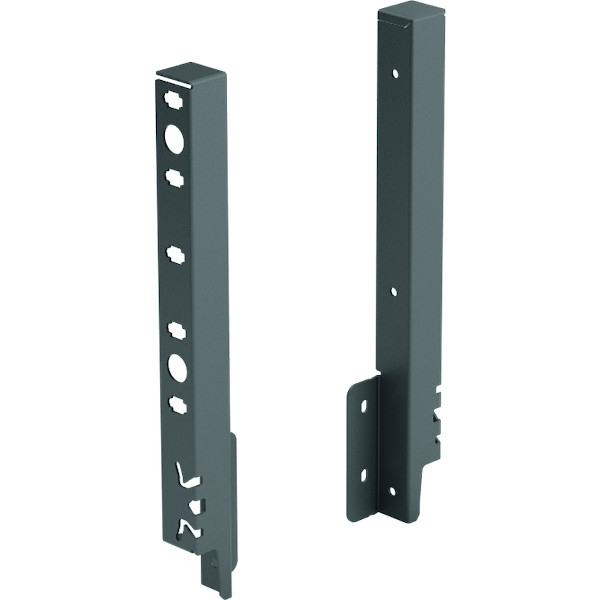 Set raccord de paroi arriere h94 anthracite - HETTICH avec Joint Étanche