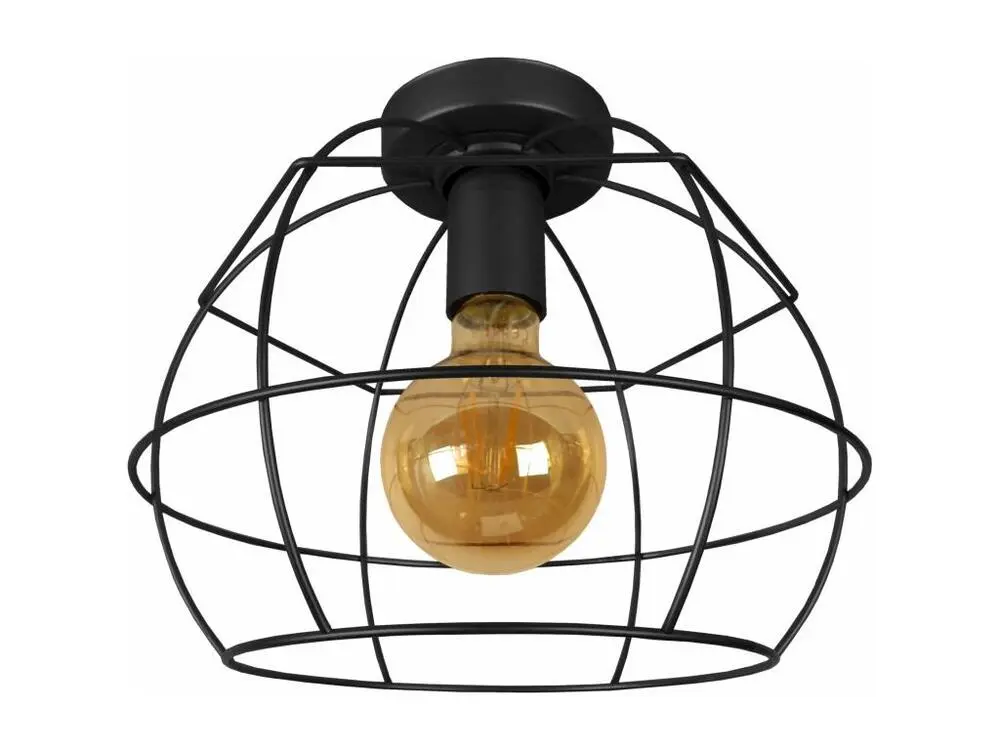 Acier Inoxydable Plafonnier filaire globe noir28 cm..