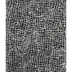 Vloerkleed tissu synthétique zwart/wit 160 x 230 cm PUNGE