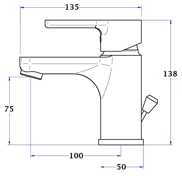 Mitigeur de lavabo NF COLUMBIA | Réduction du Calcaire | Goût Amélioré