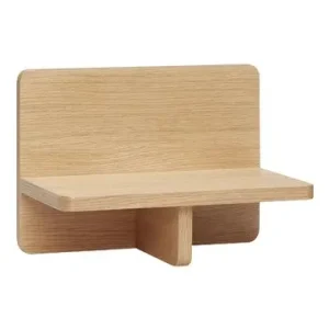 Équerre murale Petite étagère à poser en bois naturel Less Hübsch - 35cm