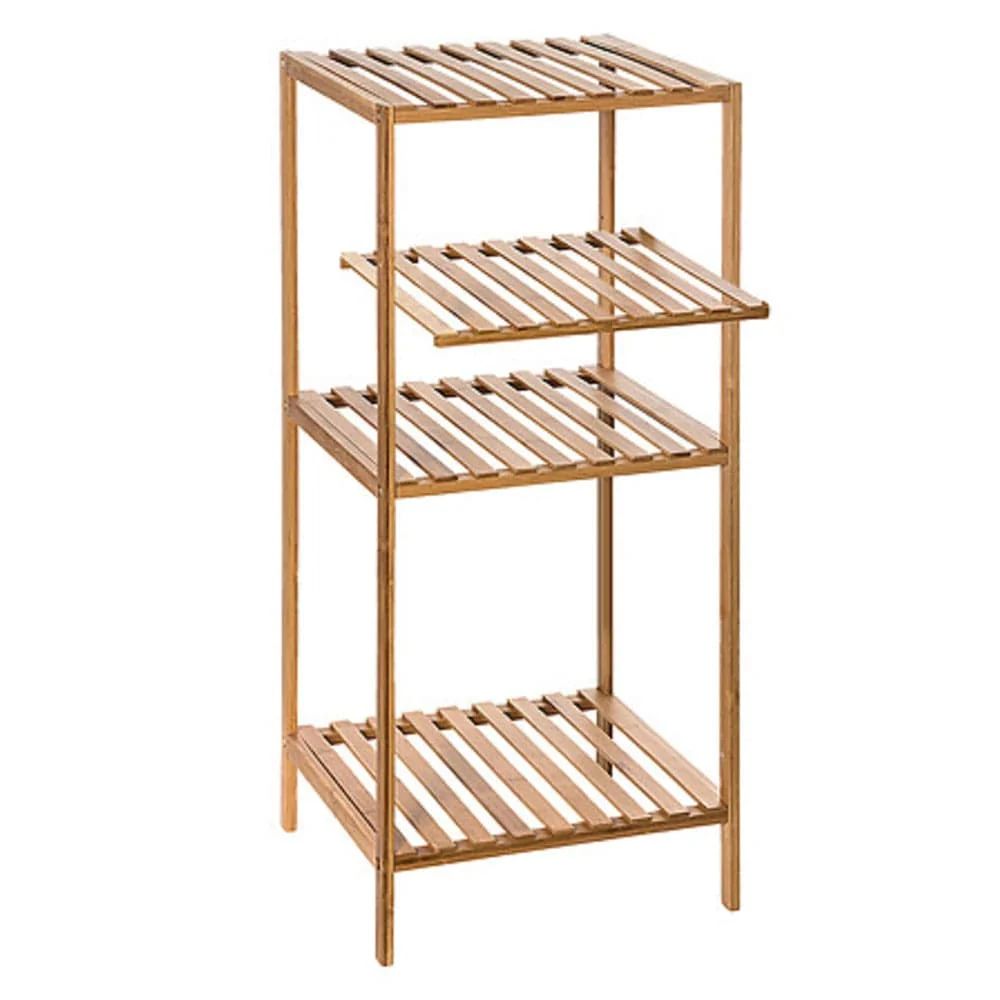 Support en L Etagère 3 cases en bambou – Qualité & Prix chez Alpha55 – L’alliance parfaite entre style et utilité