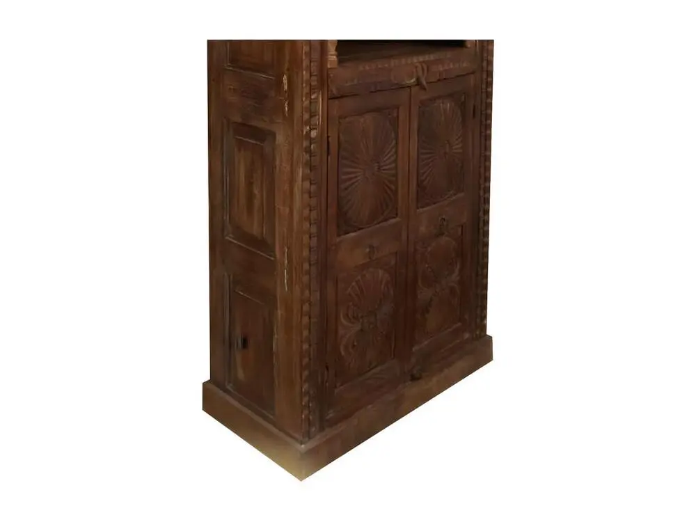 Étagère en bois marron 99x53x217h pour Meuble TV