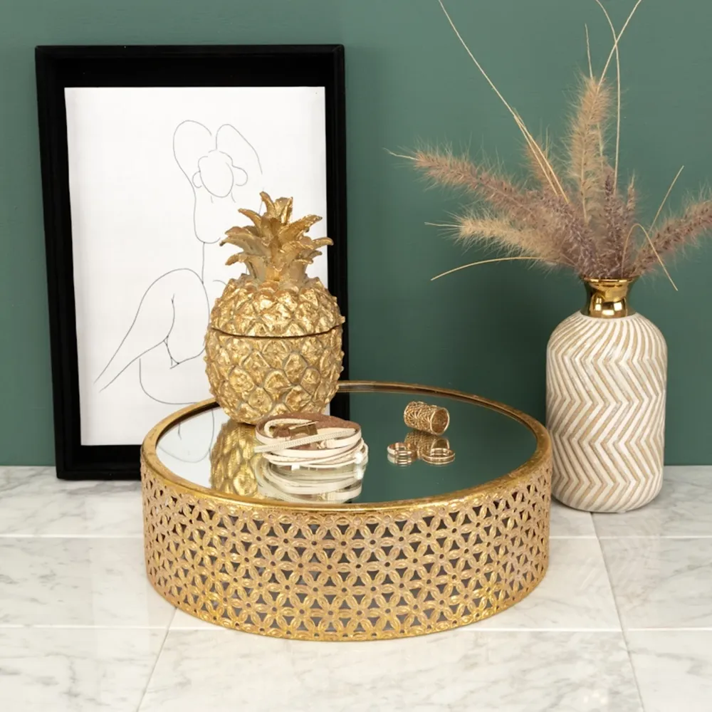 Urban Decor Seville Mirror Deco Stand Effet or