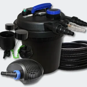 Kit filtration bassin à pression 6000l 11 Watts UVC 40 Watts Pompe Tuyau Skimmer 4216223 - Compatible Universel