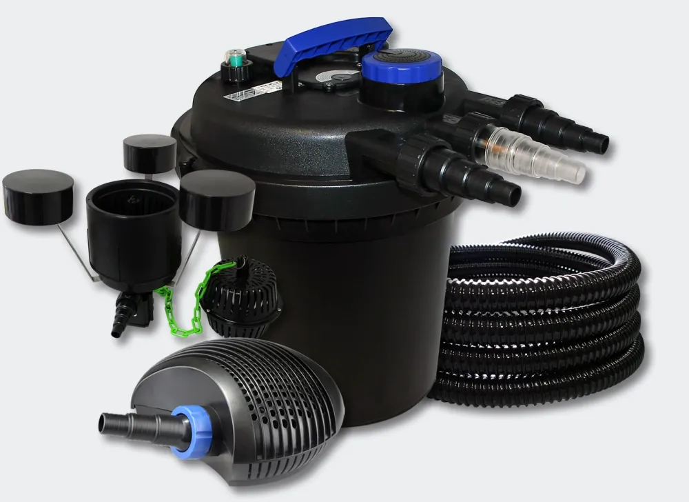 Kit filtration bassin à pression 6000l 11 Watts UVC 40 Watts Pompe Tuyau Skimmer 4216223 - Compatible Universel