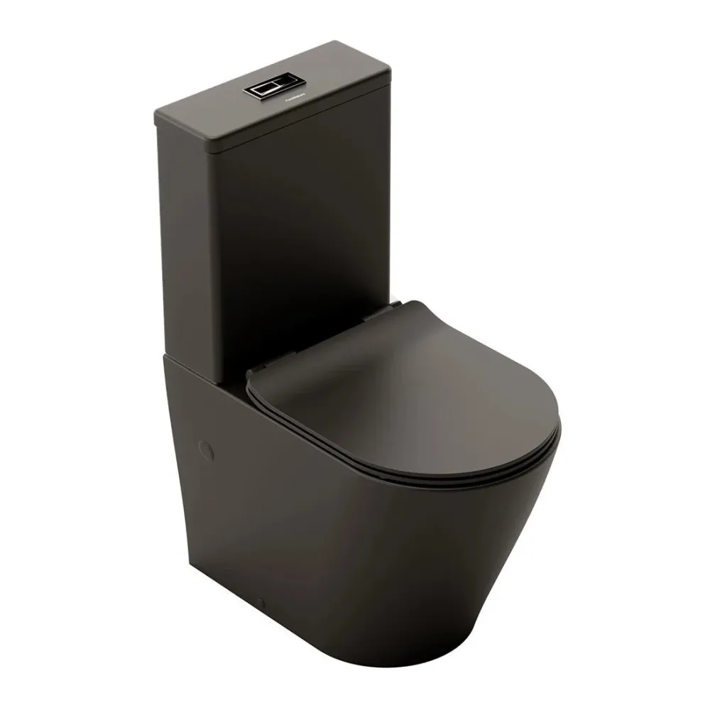 WC à réservoir bas Bolonia Rimless mat (Modèle à double commande)