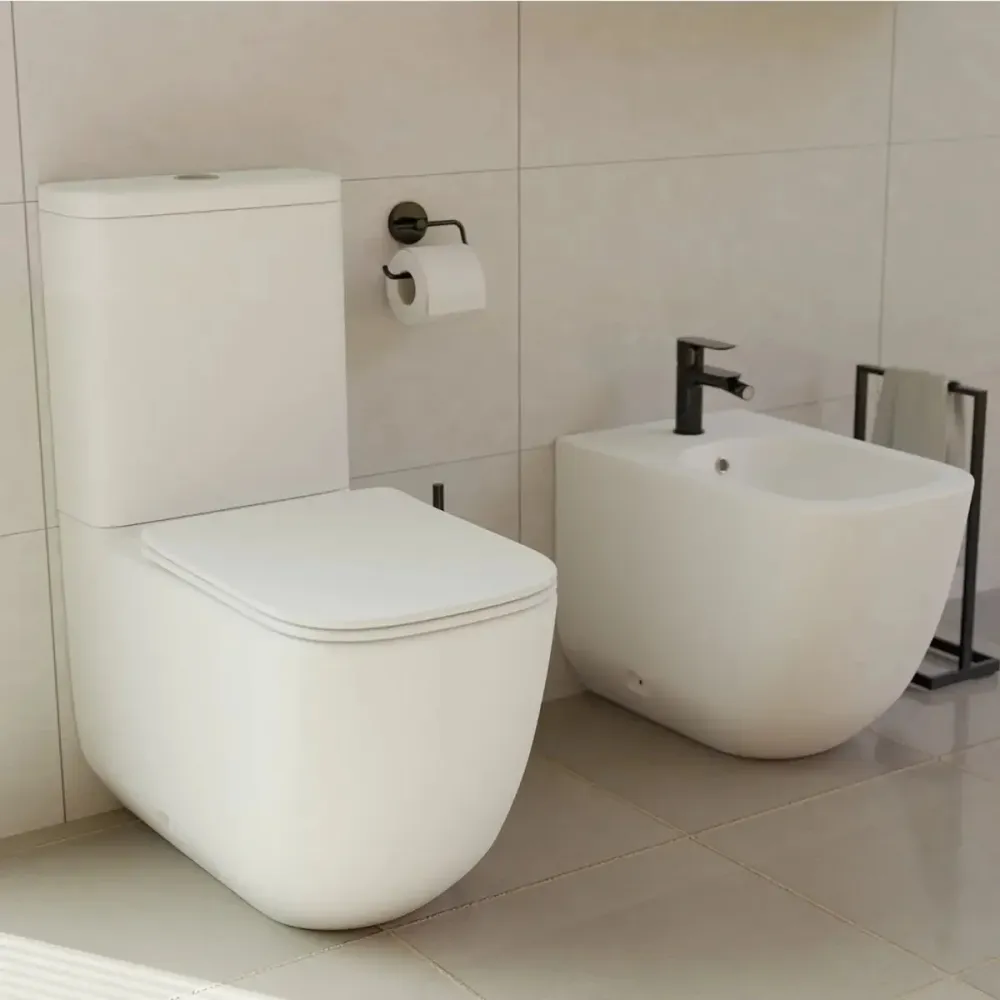 Résistant à la Corrosion WC avec chasse d'eau Zen
