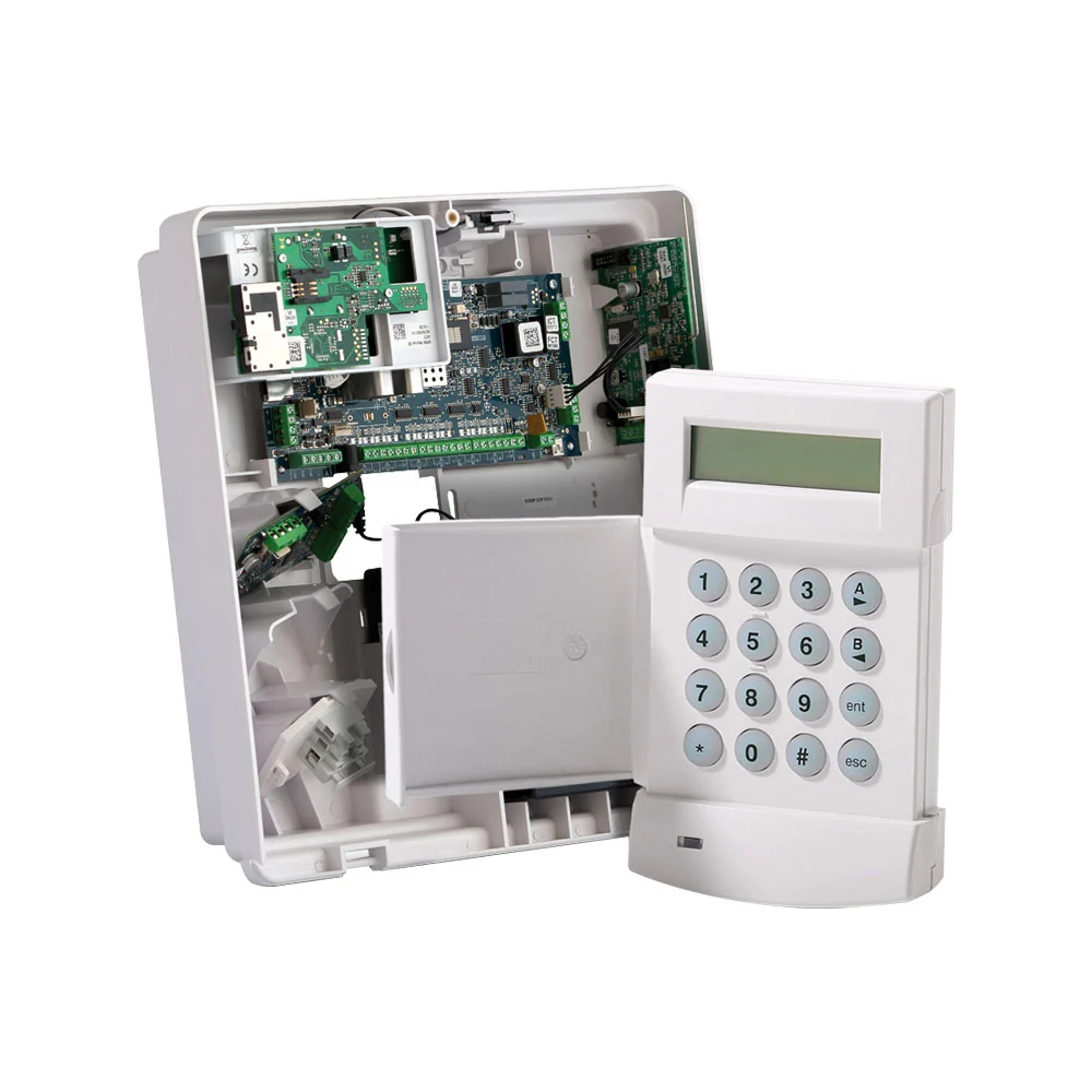 Professionnel Haute Qualité KIT CENTRAL GALAXY FLEX V3 12 À 20 ZONES. BOÎTIER PLASTIQUE MOYEN, CLAVIER MK7 ET MODULE IP. G2.