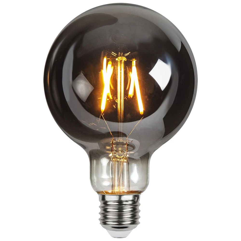 Globe LED E27 1,8 W Plain Smoke 2 100 K Ø 95 mm Matériau : ABS ignifugé