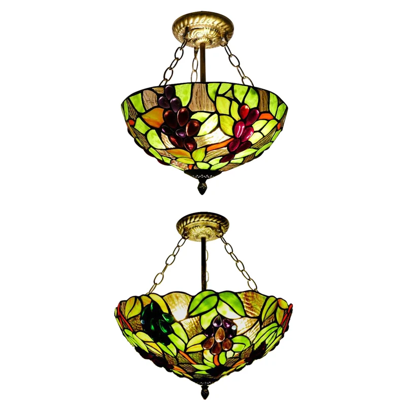 Haute Qualité Professionnelle Semi-plafonnier inversé de 12 po/16 po de largeur avec abat-jour en forme de bol, luminaire...