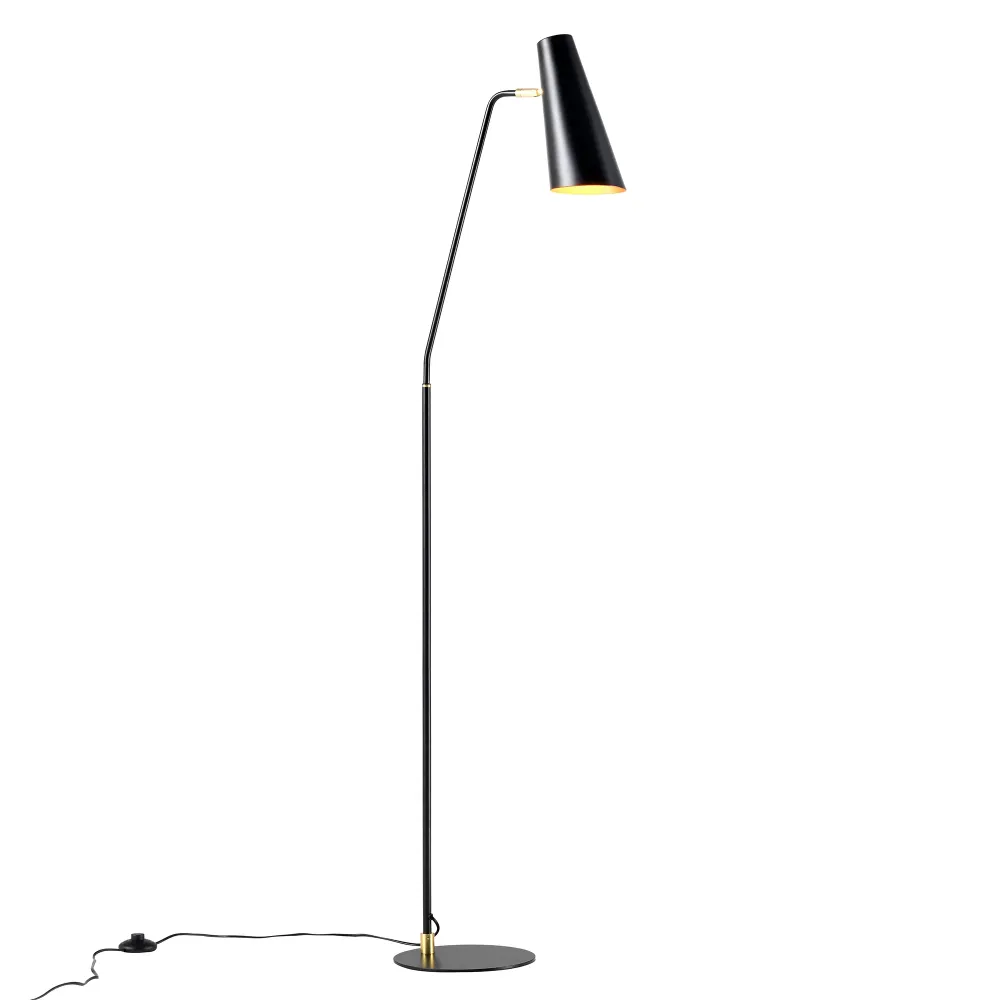 Lampadaire lampe lumière luminaire abat-jour réglable E27 hauteur 160 cm noir 03_0007301 avec protection IP44