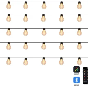 Guirlande de LED blanche contrôlable via une application 12 m pour extérieur ISORTOQ Certifié CE