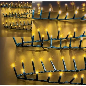 Guirlande Lumineuse Extérieur 12 m 500 LED Blanc brûlant et 8 jeux de lumière