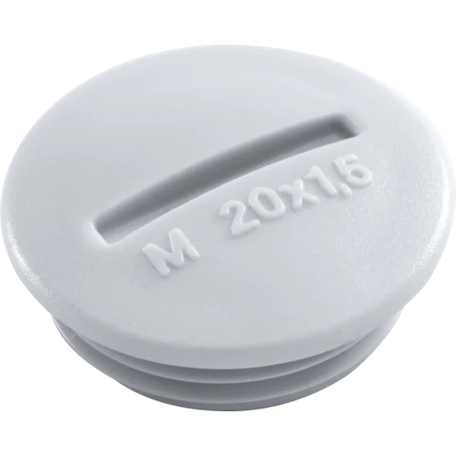 Interrupteur va-et-vient M20 bouchon aveugle, grey Niko (700-84000)