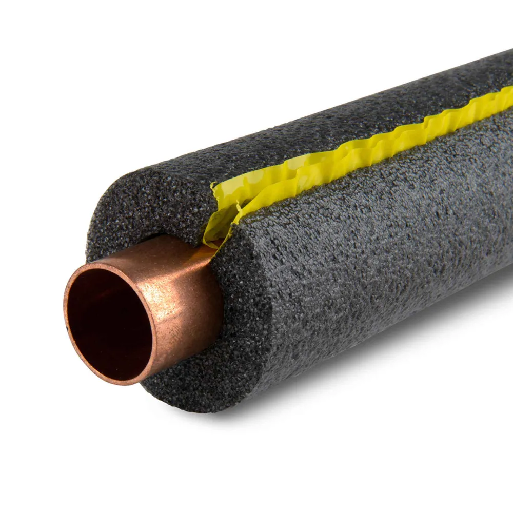 Isolant à tuyau en polyéthylène avec bande autocollante, 5/8 x 72" pour professionnels du bâtiment