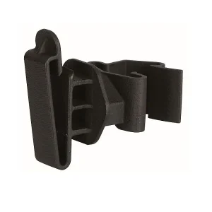 Isolateur à large bande Growi T-post noir pour ruban jusqu'à 40 mm UE : 25 pièces dans un sac 10035670 se fournir...