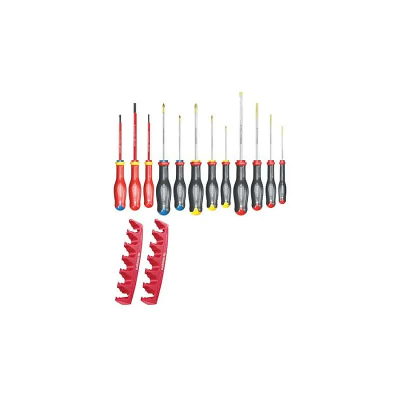 Mitigeur Jeu de 12 tournevis + rack fente / pozidriv / phillips FACOM AT.J12R1PB