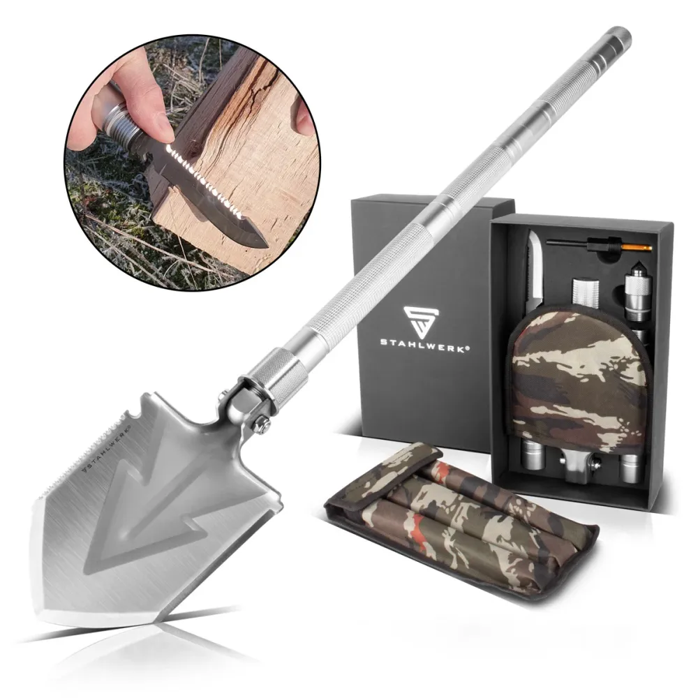 Ration alimentaire Kit de survie en acier ou outil multi-outils / multifonctionnel / extérieur avec piques pliantes, coute...