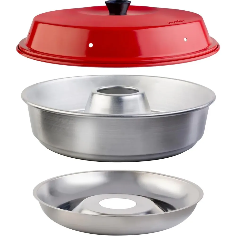 Omnia Camping Backofen KIT - 5-tlg. Campingbackofen Set Backofen + Zubehör avec piles longue durée