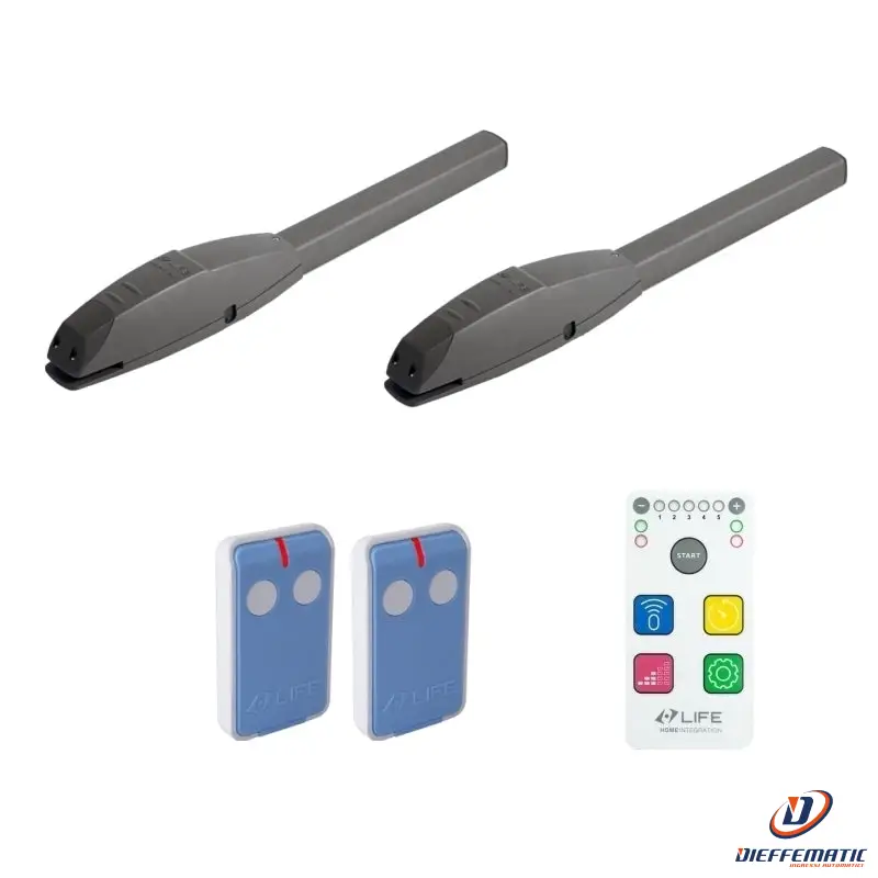 Kit Per Cancello Battente Life Setup Op3 Skyline Uni Dl Aisé 1Ke0150000 Nuovo