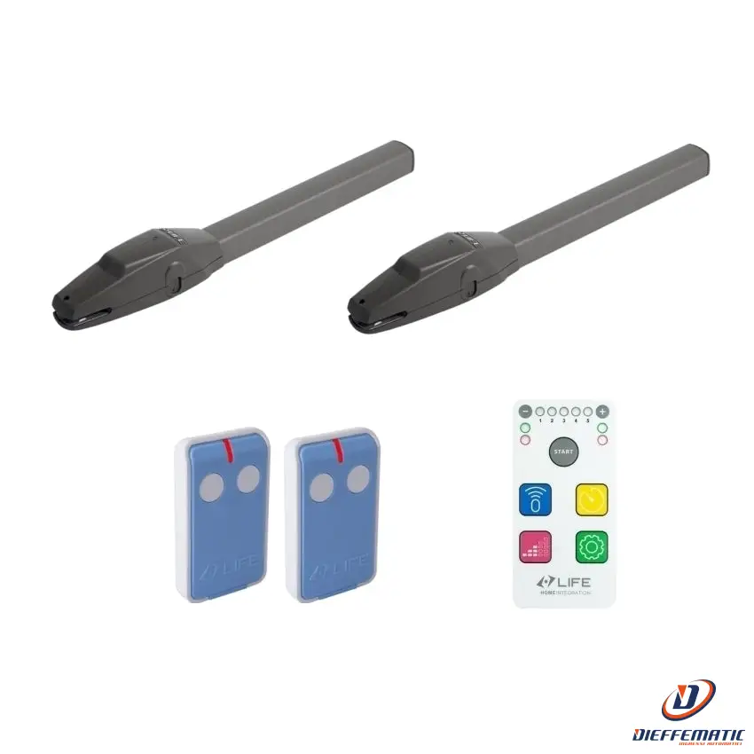 Kit Per Cancello Battente Life Setup Op224 Uni Dl2 Enfantin 1Ke0120000 Automazione