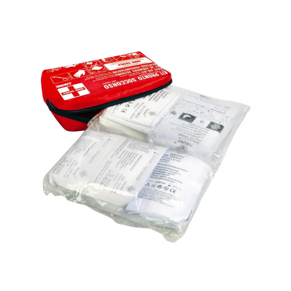 Kit Pronto Soccorso Per Ciclisti E Motociclisti en contenant étanche