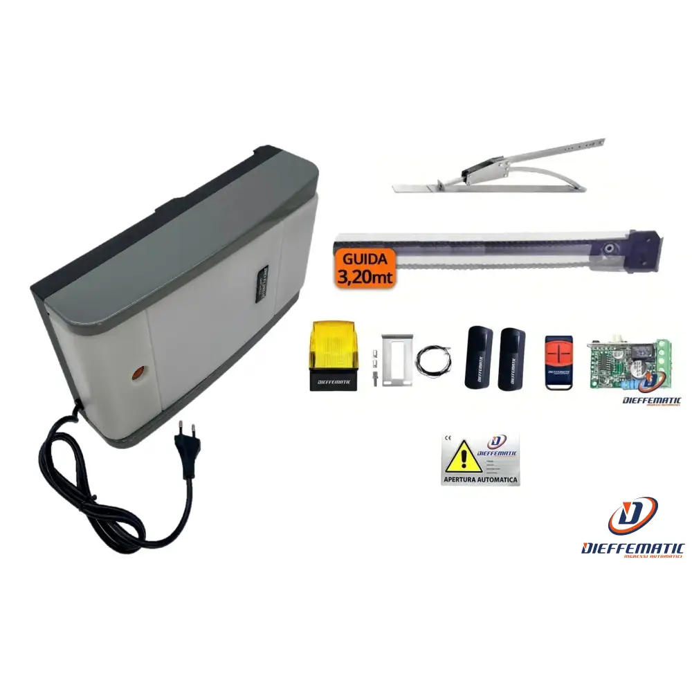 Purificateur d'air Kit Home 100 Basculante Contrappesi Con Guida 3,2M + Accessori E Archetto 24V
