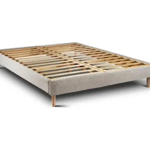 Ration alimentaire Sommier Kit Bouclette Crème 140x200 H29cm