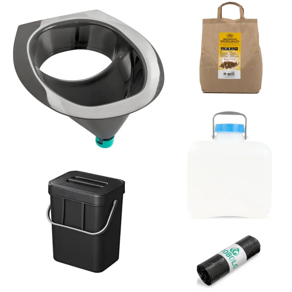 Sac d'évacuation DIY Set Trenntoilette Selbstbau-Set Bausatz Trocken Trenn Toilette XXL Set