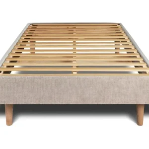 Sommier Kit Tissu Chamois brun 90x200 H29cm